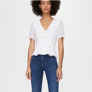 Aritzia Wilfred New Button-Front Blouse